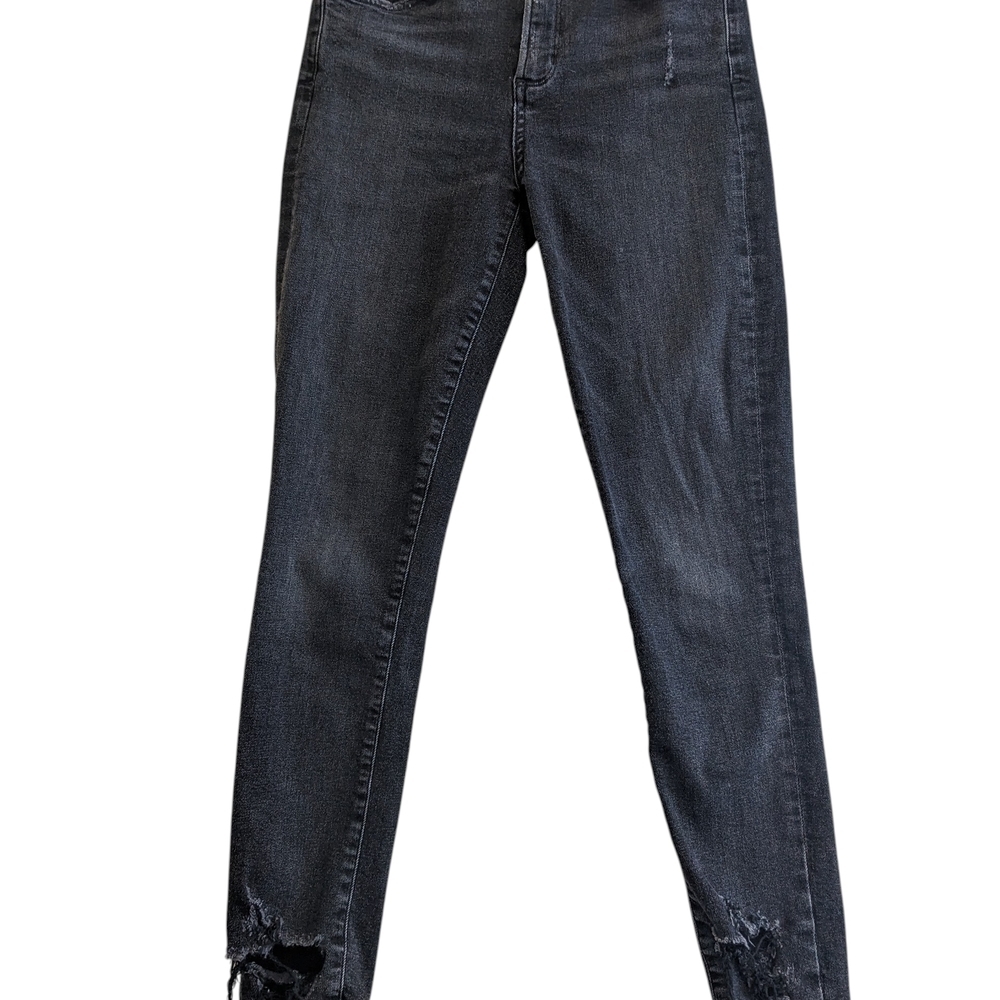 Agolde Women's Charcoal Distressed Skinny Jeans Size 28